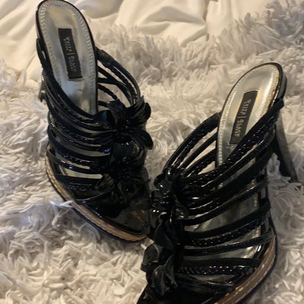 White House Black Market Flower Heels